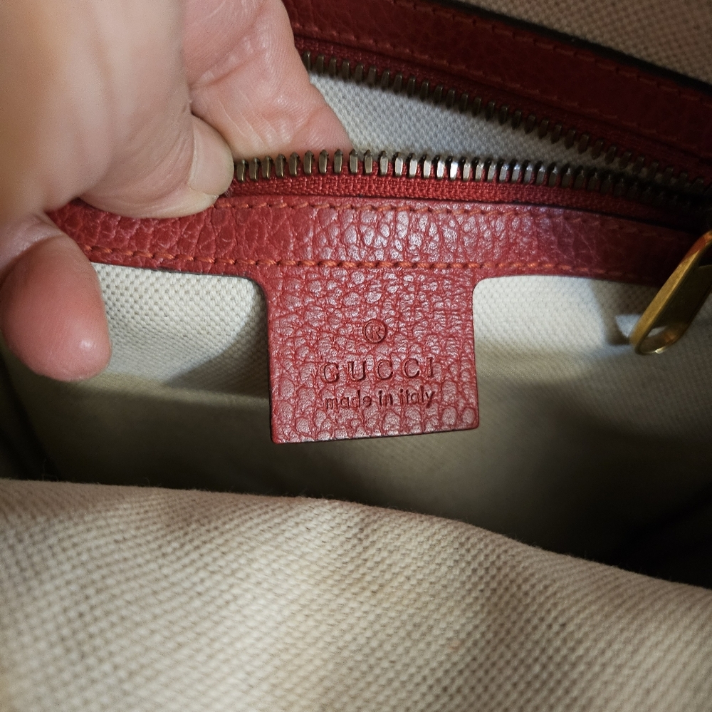 Gucci Red Leather Crossbody Bag - Picture 7 of 8